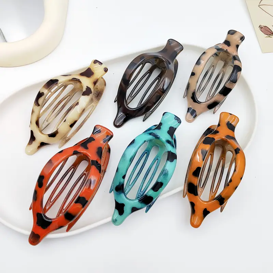 French Concord Hair Clips - a Set of 6 Side-Slide Curling Clips, Suitable for Girls, Strong Hold, Non-Slip, Ideal for Thick Or Thin Hair (Matte Finish)
